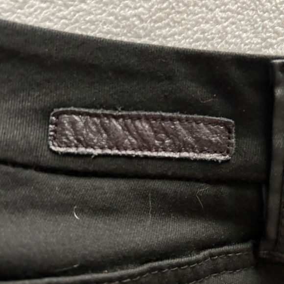 Anthro | Level 99 Black Denim Front Coated Stretch Jeans, Size 28 - Picture 9 of 12